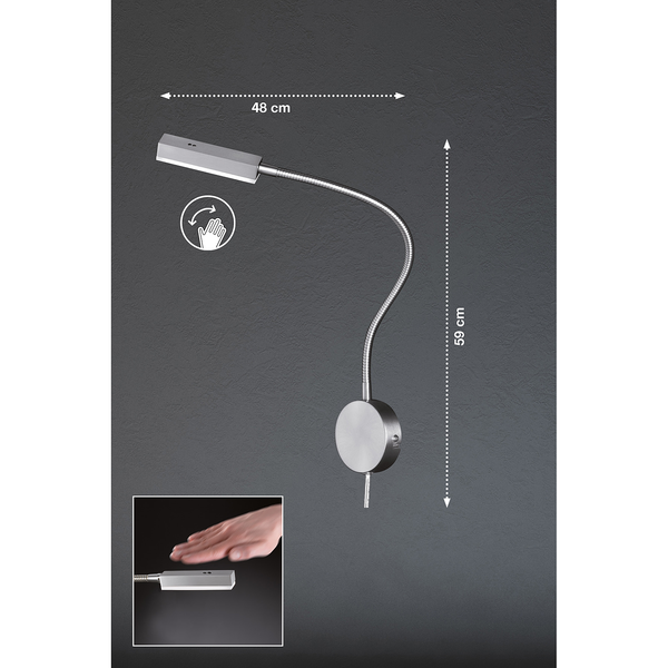 LED-Wandleuchte Raik II - Acryl / Eisen - 1-flammig