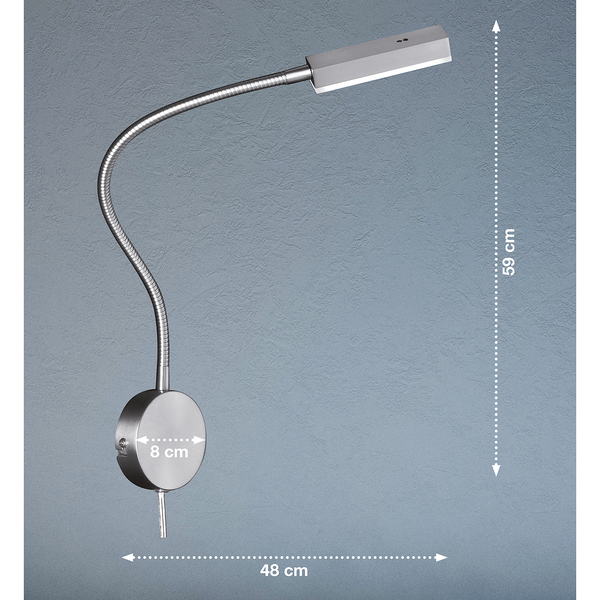 LED-Wandleuchte Raik II - Acryl / Eisen - 1-flammig