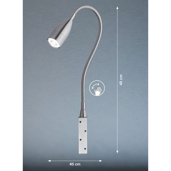 LED-Wandleuchte Sten - Eisen - 1-flammig