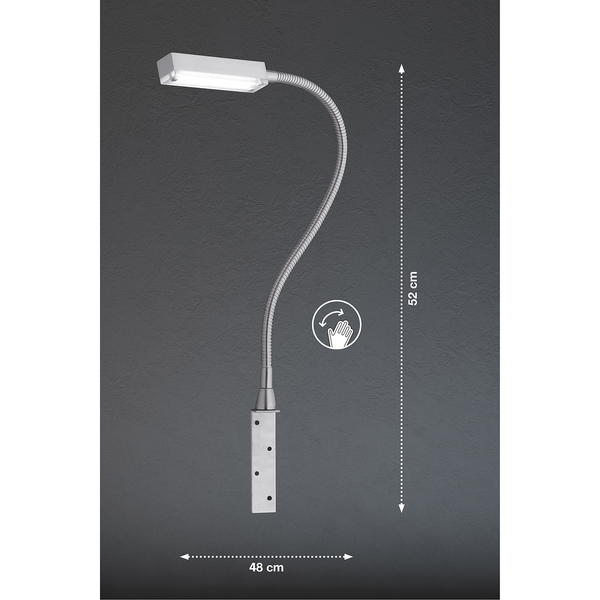 LED-Wandleuchte Raik I - Acryl / Eisen - 1-flammig