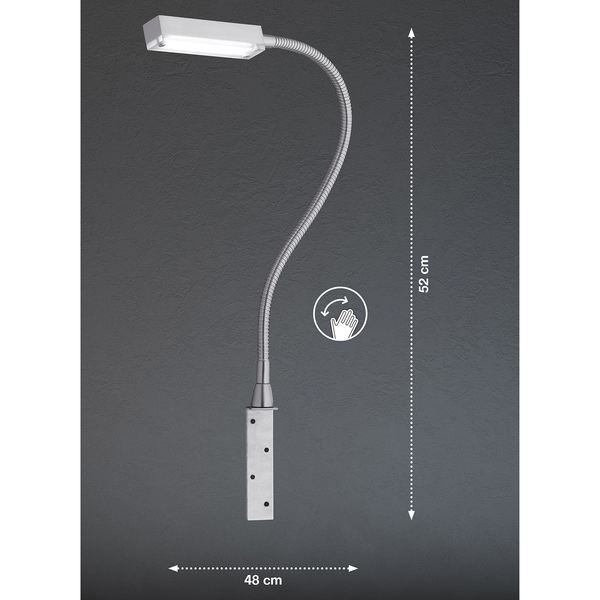 LED-Wandleuchte Raik I - Acryl / Eisen - 1-flammig