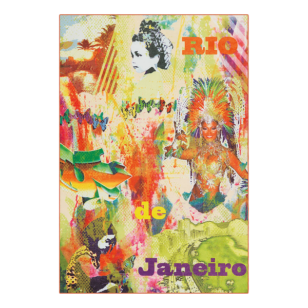 Kurzflorteppich Flash Rio - Kunstfaser - Mehrfarbig - 80 x 150 cm