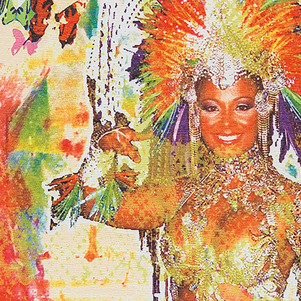 Kurzflorteppich Flash Rio - Kunstfaser - Mehrfarbig - 80 x 150 cm