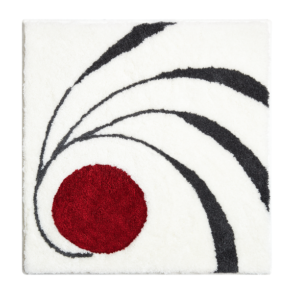 Badematte Colani 18 - Kunstfaser - Weiß - 60 x 60 cm