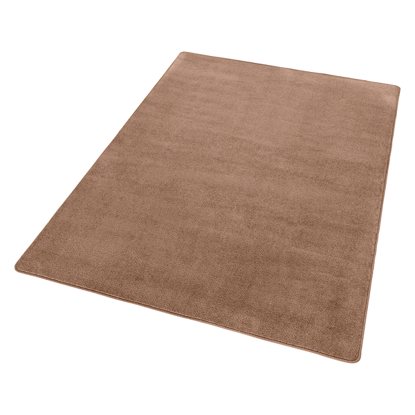 Kurzflorteppich Fancy - Mischgewebe - Latte Macchiato - 100 x 150 cm