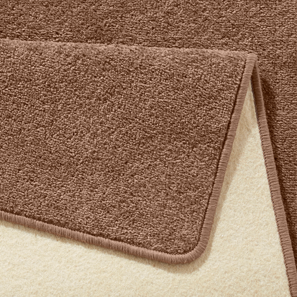 Kurzflorteppich Fancy - Mischgewebe - Latte Macchiato - 100 x 150 cm