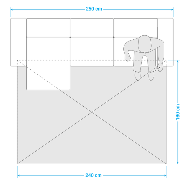 Kurzflorteppich Fancy - Mischgewebe - Rosa - 160 x 240 cm
