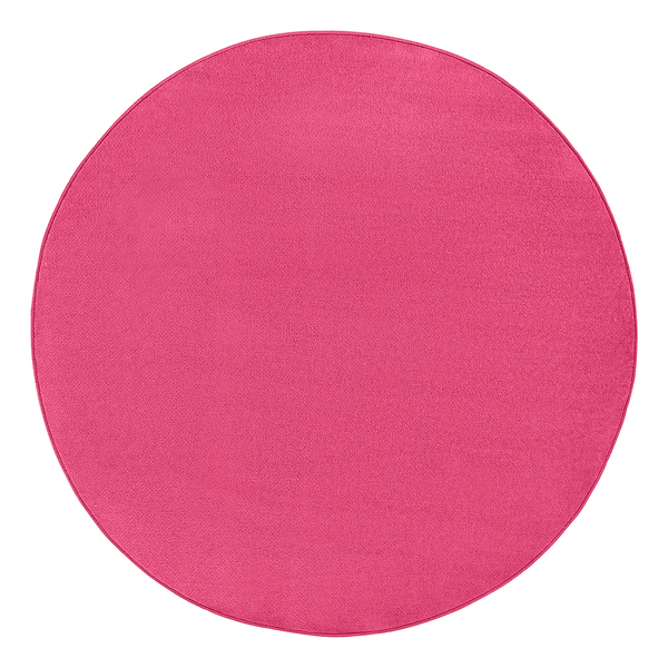 Kurzflorteppich Fancy Circle - Mischgewebe - Fuchsia - Durchmesser: 133 cm