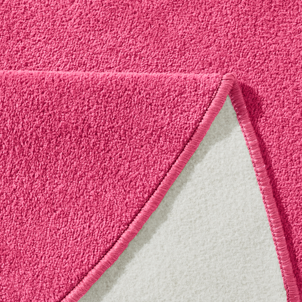 Kurzflorteppich Fancy Circle - Mischgewebe - Fuchsia - Durchmesser: 133 cm