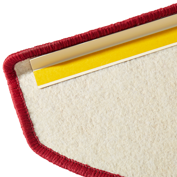 Stufenmatten Fancy (15er-Set) - Mischgewebe - Karminrot