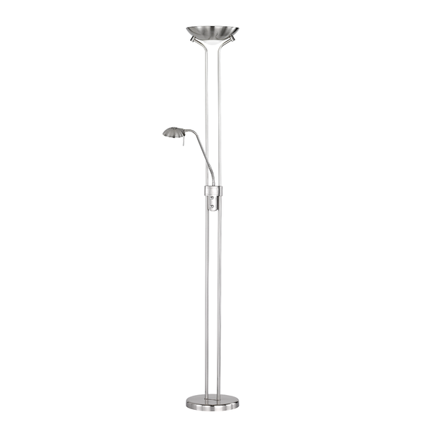 LED-Stehleuchte Berit - Glas / Eisen - 2-flammig