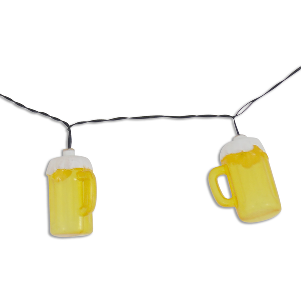 LED-Lichterkette Bierkrug - Acrylglas - 20-flammig