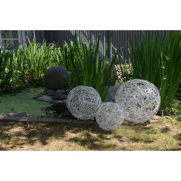 Dekokugel Mistel - Aluminium - Durchmesser: 30 cm