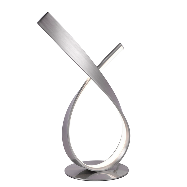 LED-Tischleuchte Linda - Aluminium / Acrylglas - 1-flammig - Silber