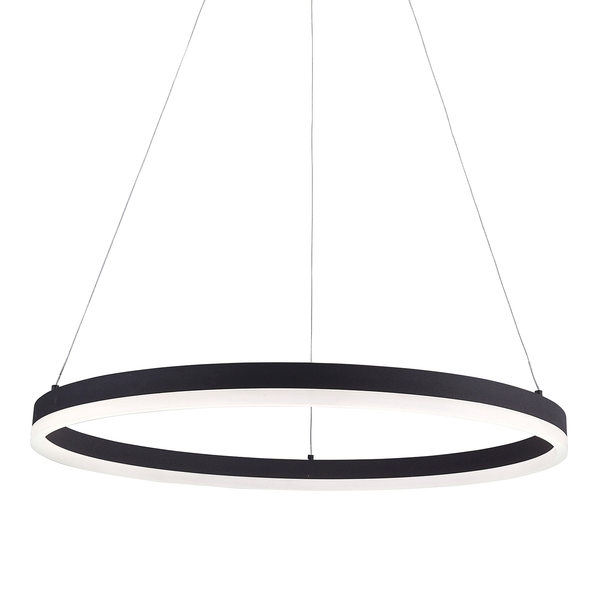 LED-Pendelleuchte Titus - Aluminium / Acrylglas - 1-flammig - Durchmesser: 60 cm
