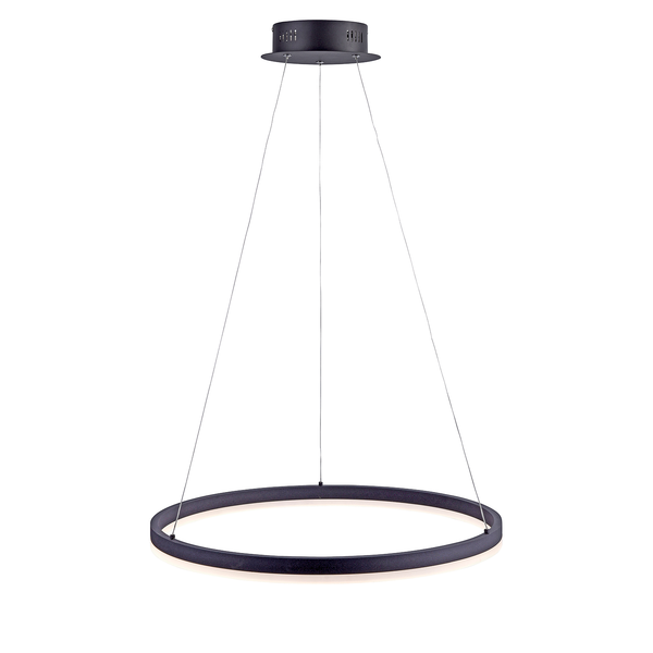 LED-Pendelleuchte Titus - Aluminium / Acrylglas - 1-flammig - Durchmesser: 60 cm
