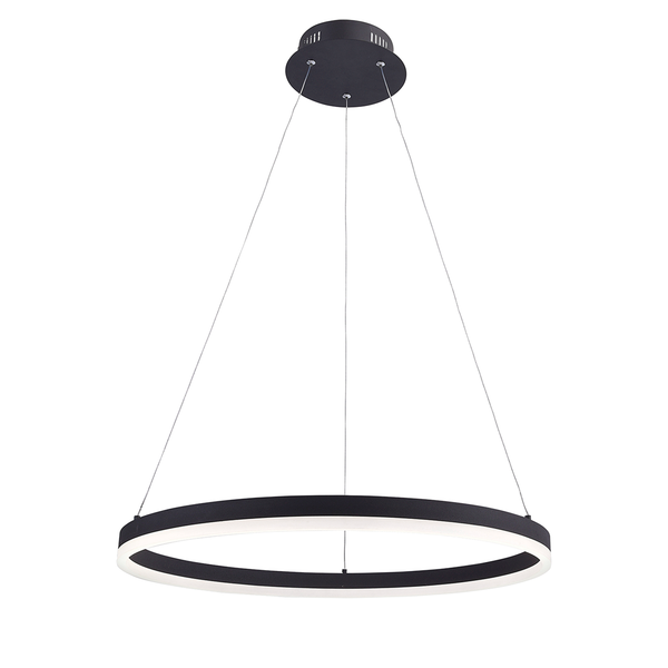 LED-Pendelleuchte Titus - Aluminium / Acrylglas - 1-flammig - Durchmesser: 60 cm