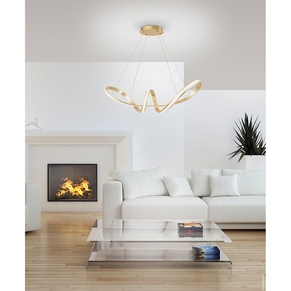 LED-Pendelleuchte Melinda II - Aluminium / Acrylglas - 1-flammig