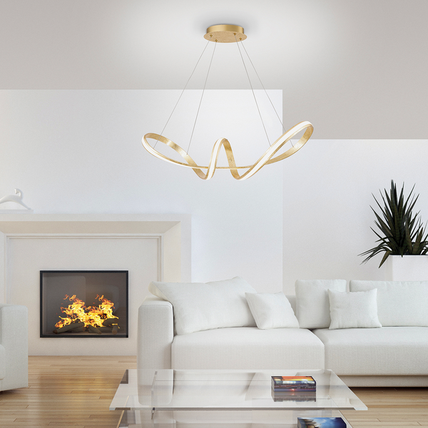LED-Pendelleuchte Melinda II - Aluminium / Acrylglas - 1-flammig