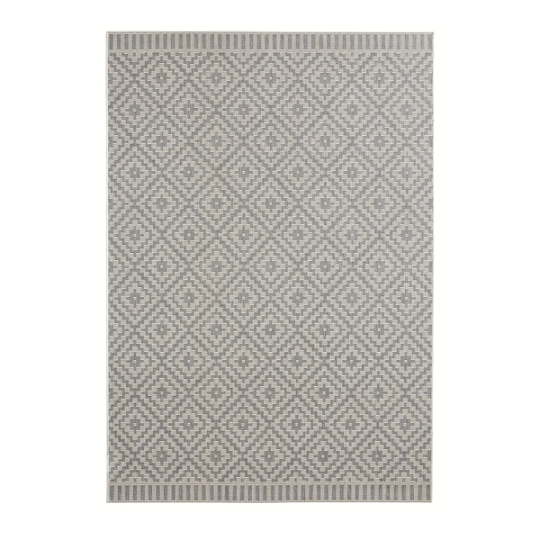 In-/Outdoorteppich Breeze - Polypropylen - Hellgrau - 120 x 170 cm