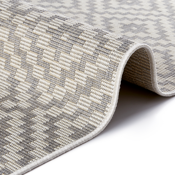 In-/Outdoorteppich Breeze - Polypropylen - Hellgrau - 120 x 170 cm