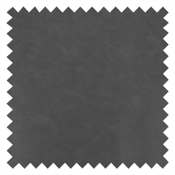 Armlehnenstuhl Kia (2er-Set) - Kunstleder / Metall - Dunkelgrau / Schwarz