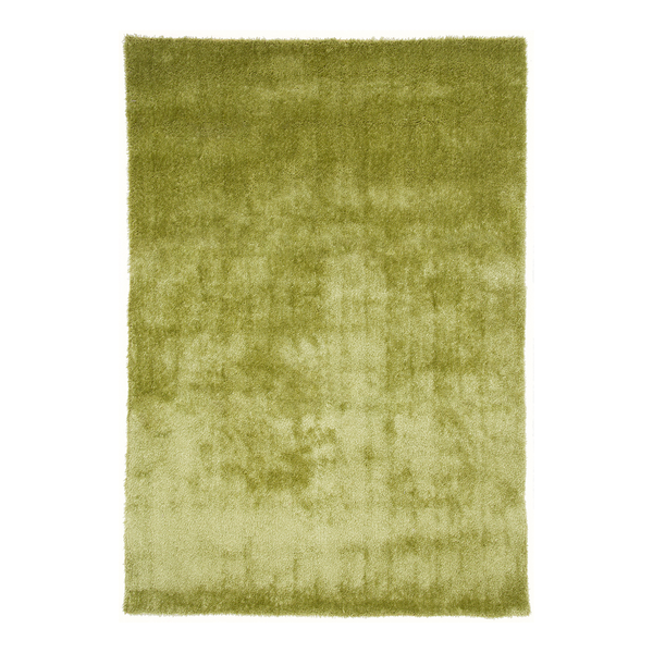 Hochflorteppich Alessia - Kunstfaser - Grün - 50 x 80 cm