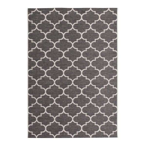 Kurzflorteppich Indonesia-Batu - Webstoff - Grau - 200 x 290 cm