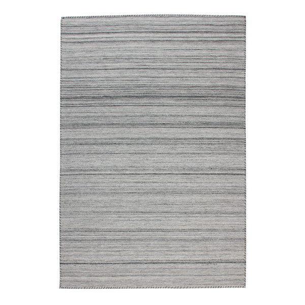 Kurzflorteppich Phoenix 210 - Webstoff - Grau - 80 x 150 cm