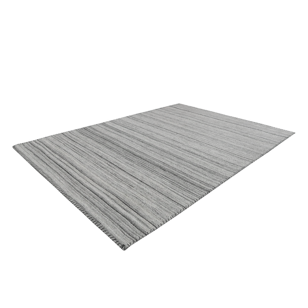 Kurzflorteppich Phoenix 210 - Webstoff - Grau - 80 x 150 cm