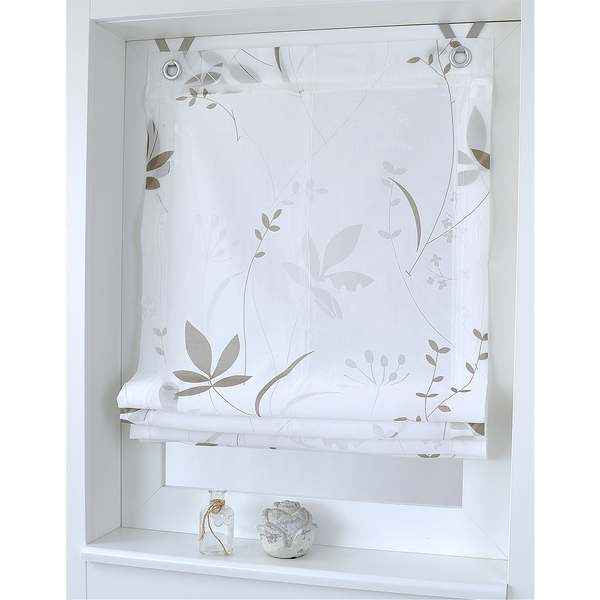 Raffrollo Dandelion - Webstoff - Beige - 80 x 140 cm