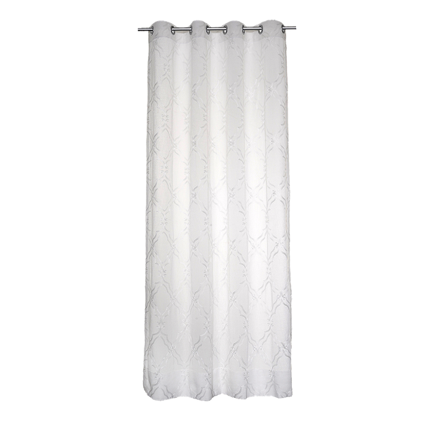 Ösenschal Helena - Webstoff - Weiß - 135 x 175 cm