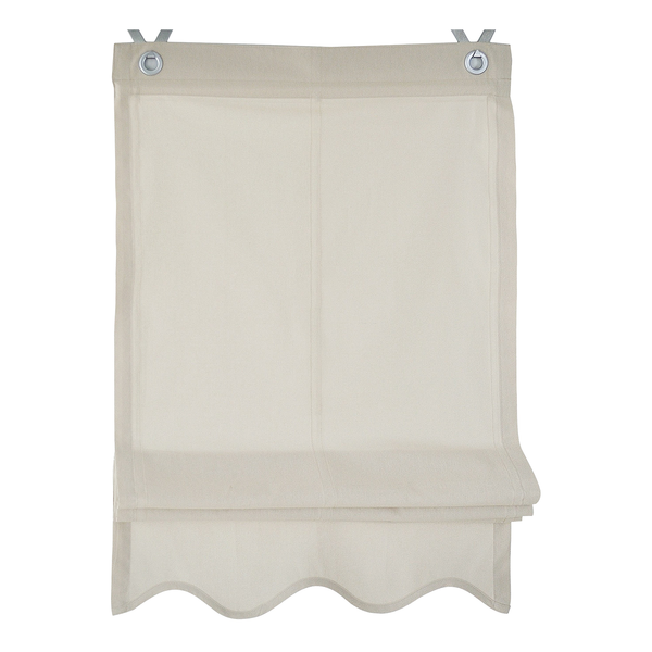 Raffrollo Olivia - Webstoff - Beige - 120 x 140 cm