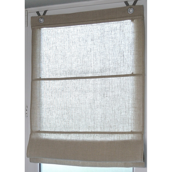 Raffrollo Metis I - Leinen - Beige - 80 x 210 cm