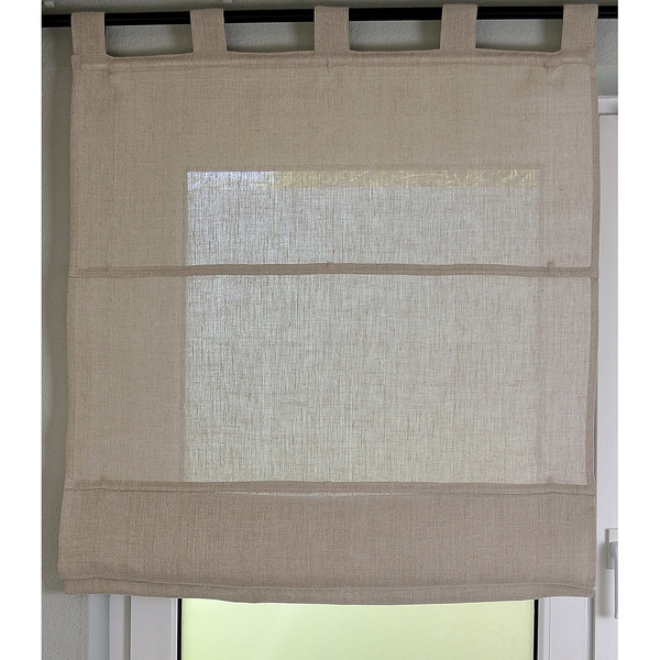 Raffrollo Metis II - Leinen - Beige - 80 x 140 cm