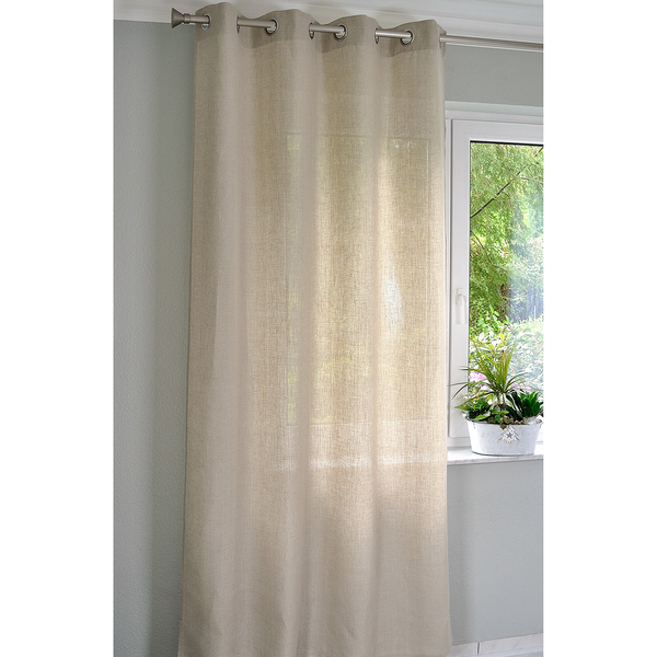 Ösenschal Metis - Leinen - Beige - 140 x 225 cm