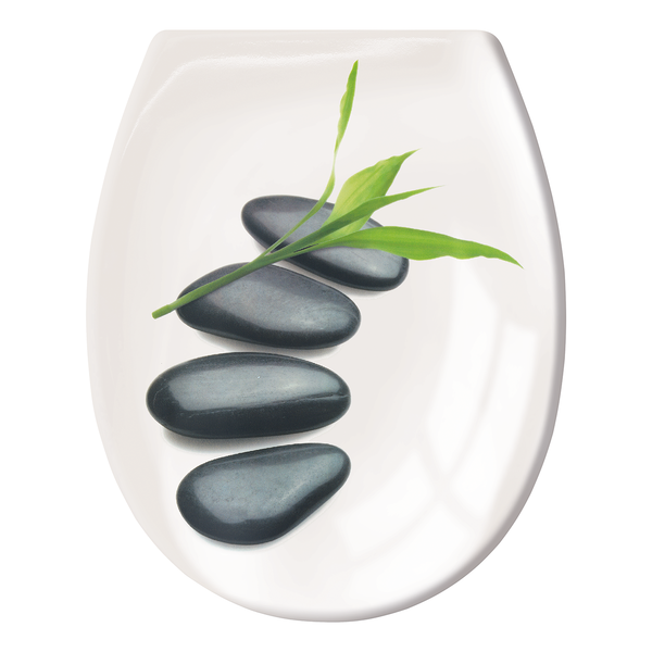 WC-Sitz Zen - Kunststoff - Creme / Grau