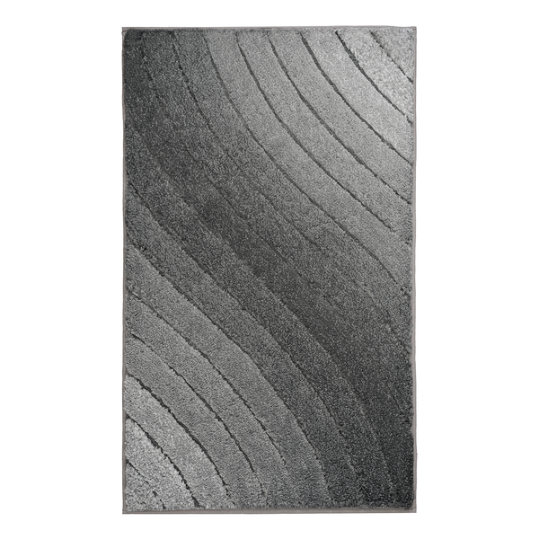 Badteppich Tender - Mischgewebe - Grau - 60 x 100 cm
