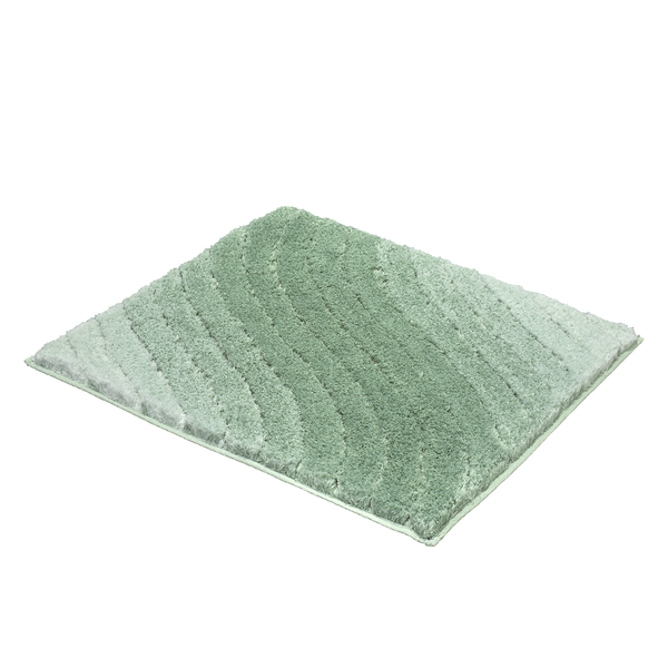 Badteppich Tender - Mischgewebe - Lindgrün - 60 x 60 cm