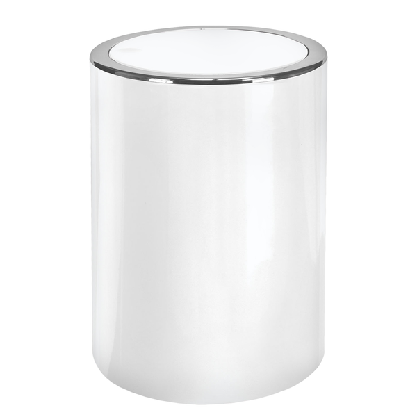 Kosmetikeimer Clap - Kunststoff - Schneeweiß