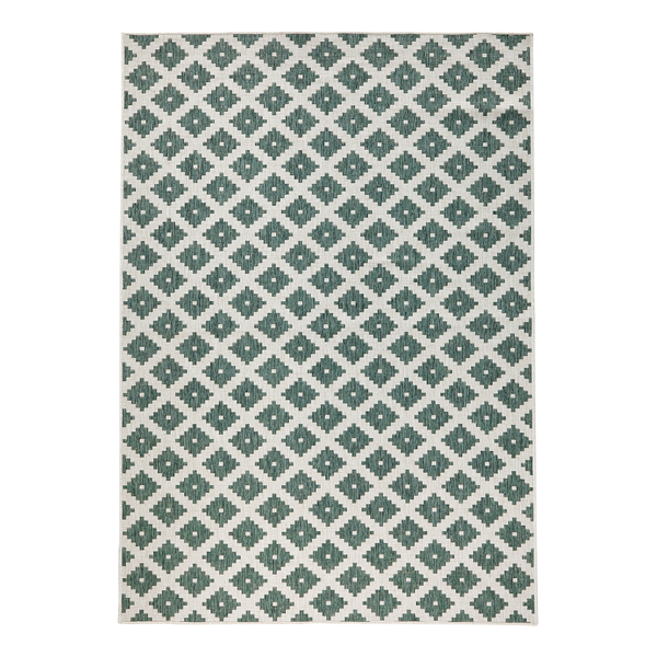 In-/Outdoorteppich Nizza - Polypropylene - Dunkelgrün - 80 x 150 cm