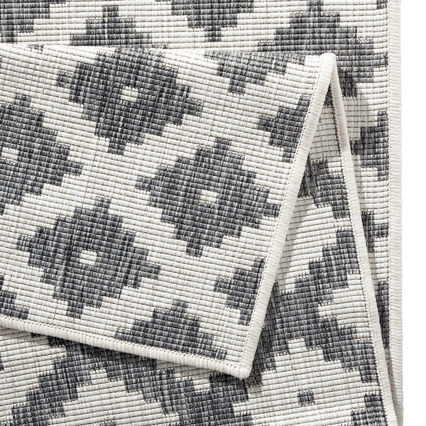 In-/Outdoorteppich Nizza - Polypropylene - Grau - 120 x 170 cm