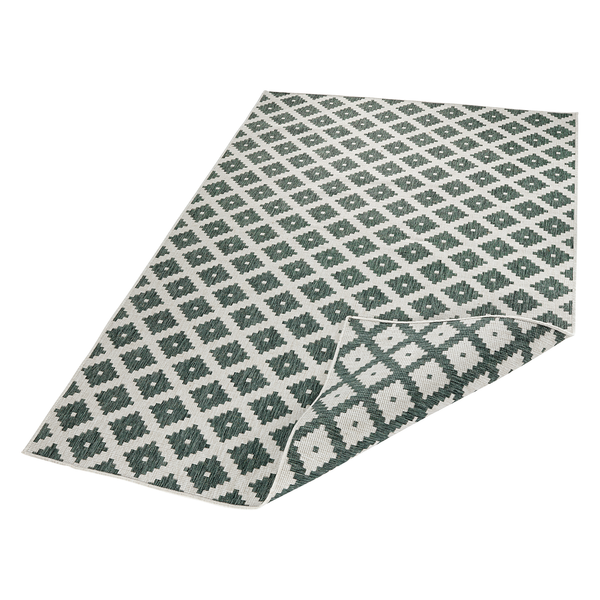In-/Outdoorteppich Nizza - Polypropylene - Dunkelgrün - 120 x 170 cm