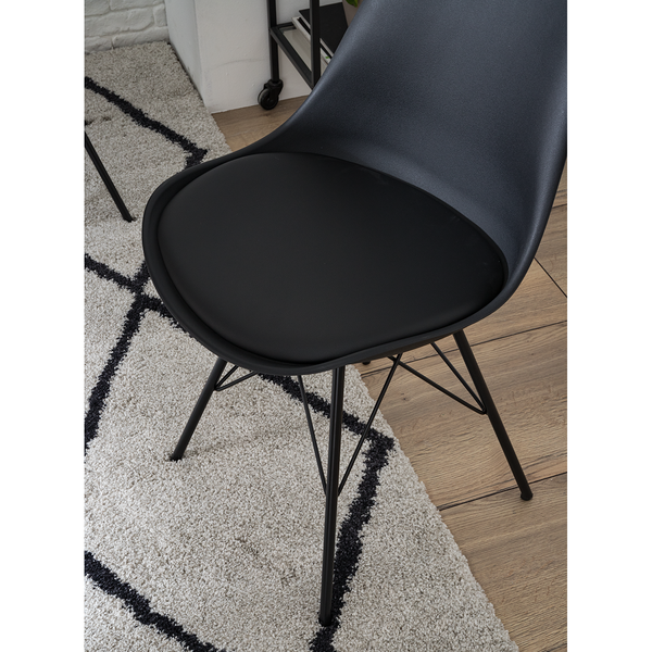 Esszimmerstuhl Bonito 2er Set - Schwarz - 2er Set