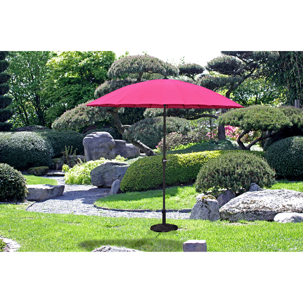 Sonnenschirm Hoxter - Stahl / Webstoff - Pink