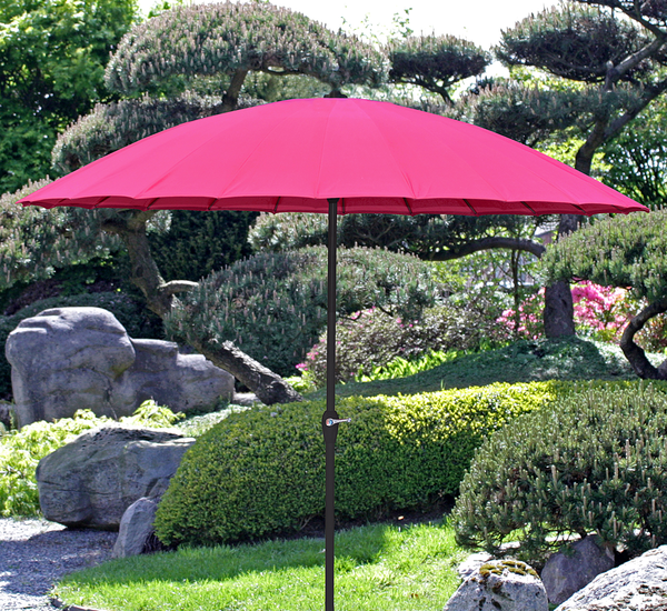Sonnenschirm Hoxter - Stahl / Webstoff - Pink
