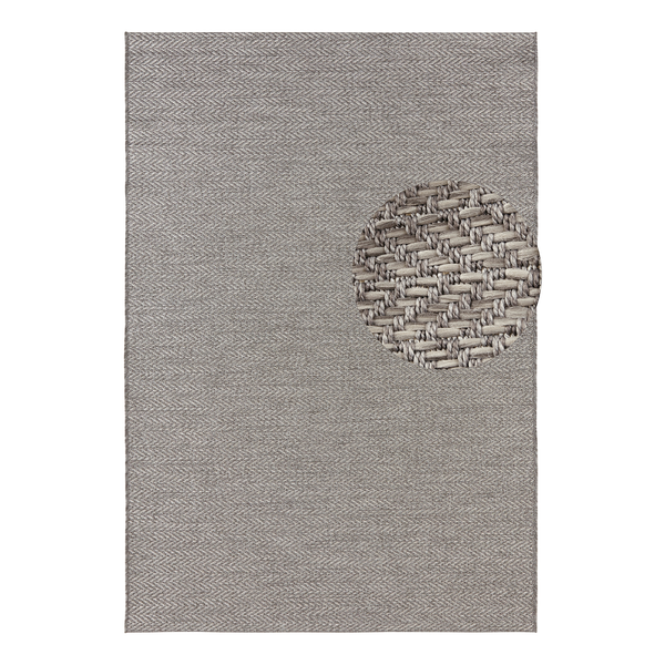 In-/Outdoorteppich Caen - Grau - 80 x 150 cm