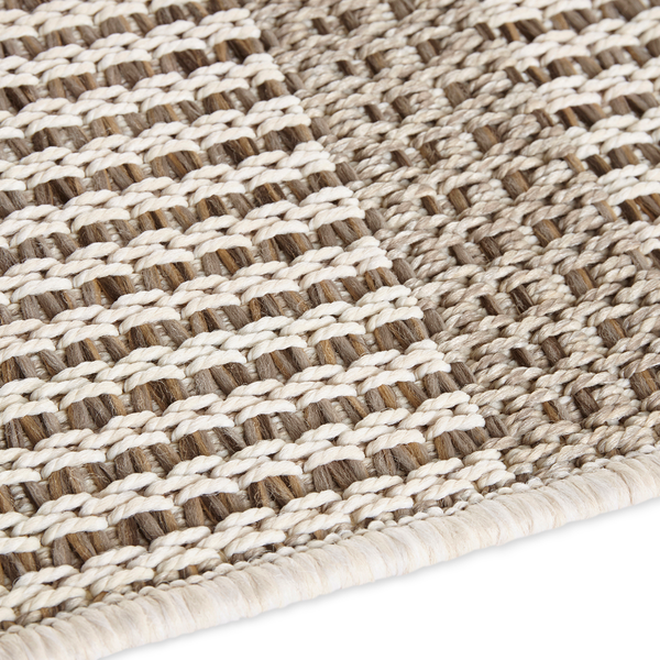 In-/Outdoorteppich Laon - Kunstfaser - Beige - 80 x 150 cm