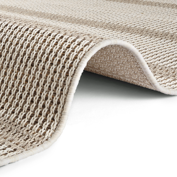 In-/Outdoorteppich Laon - Kunstfaser - Beige - 80 x 150 cm