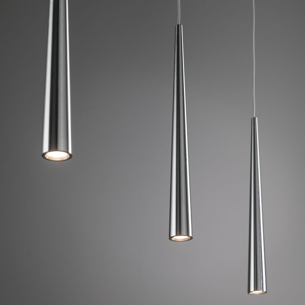 LED-Pendelleuchte Gutta II - Aluminium - 3-flammig